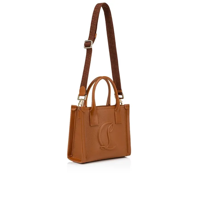 Christian Louboutin Totes Women By My Side Mini Tote Bag 8211 Grained Calf Leather 8211 Cuoio