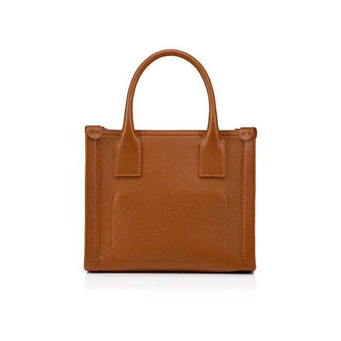 Christian Louboutin Totes Women By My Side Mini Tote Bag 8211 Grained Calf Leather 8211 Cuoio