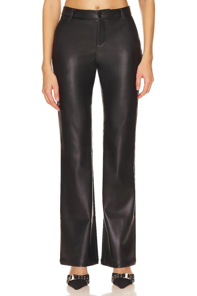 Christine Flare Pants Black Women Lovers Friends Leather
