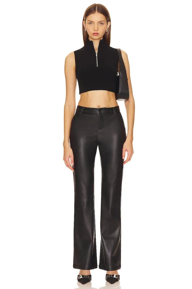 Christine Flare Pants Black Women Lovers Friends Leather Christine Flare Pants Black Women Lovers Friends Leather