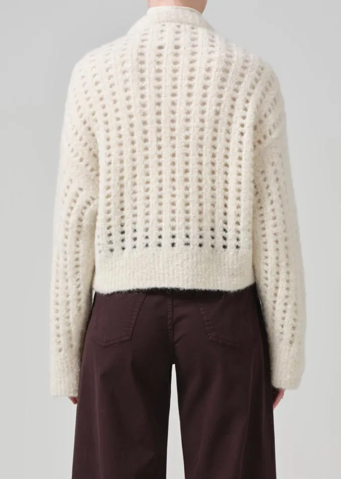 Citizens Of Humanity Ailani Crewneck Sweater In Cream Women Tops