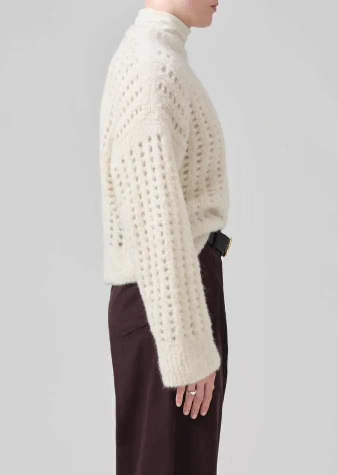 Citizens Of Humanity Ailani Crewneck Sweater In Cream Women Tops