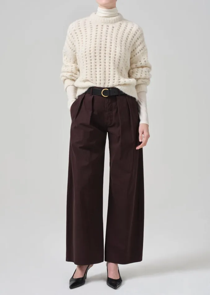 Citizens Of Humanity Ailani Crewneck Sweater In Cream Women Tops