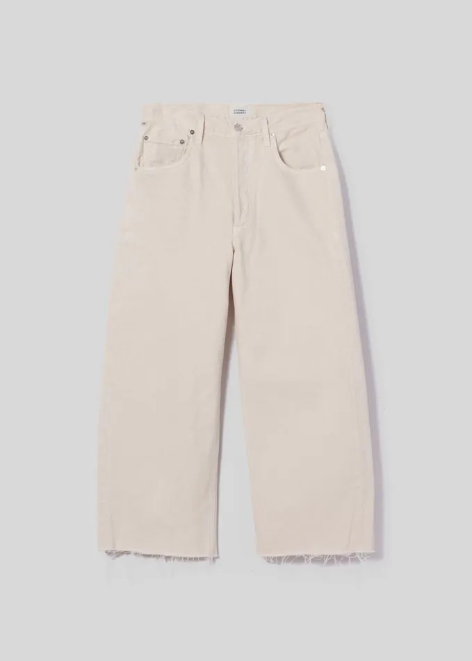 Citizens Of Humanity Ayla Raw Hem Crop In Almondette Women Jeans