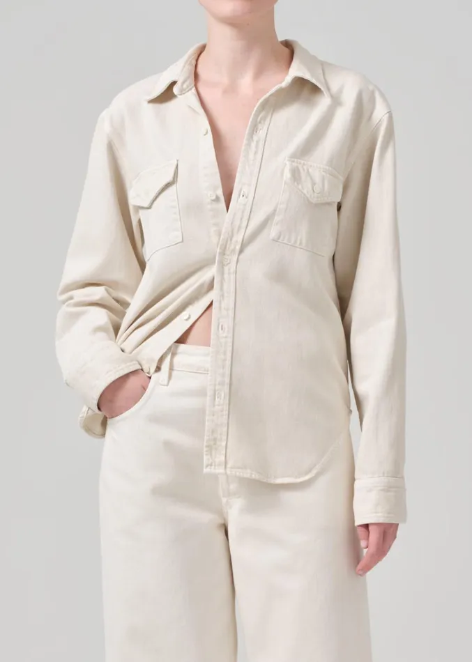 Citizens Of Humanity Baby Shay Shirt In Pashmina Women Tops