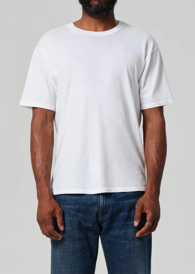 Citizens Of Humanity Box Tee In White Men Shirts