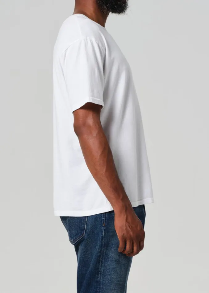 Citizens Of Humanity Box Tee In White Men Shirts