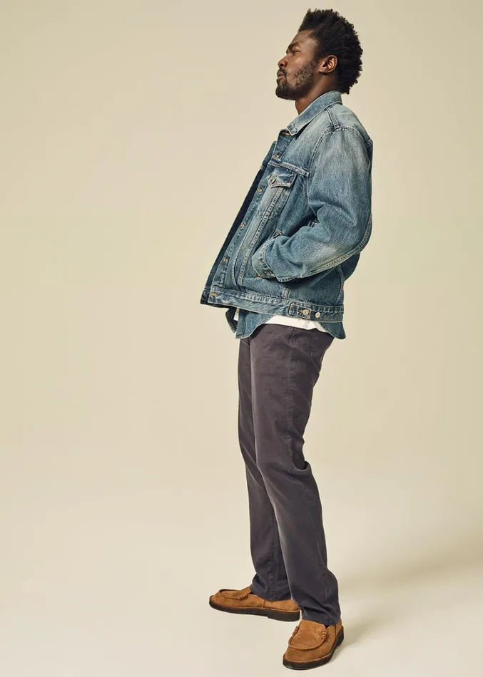 Citizens Of Humanity Gage Slim Straight Stretch Linen In Night Flight Men Pants