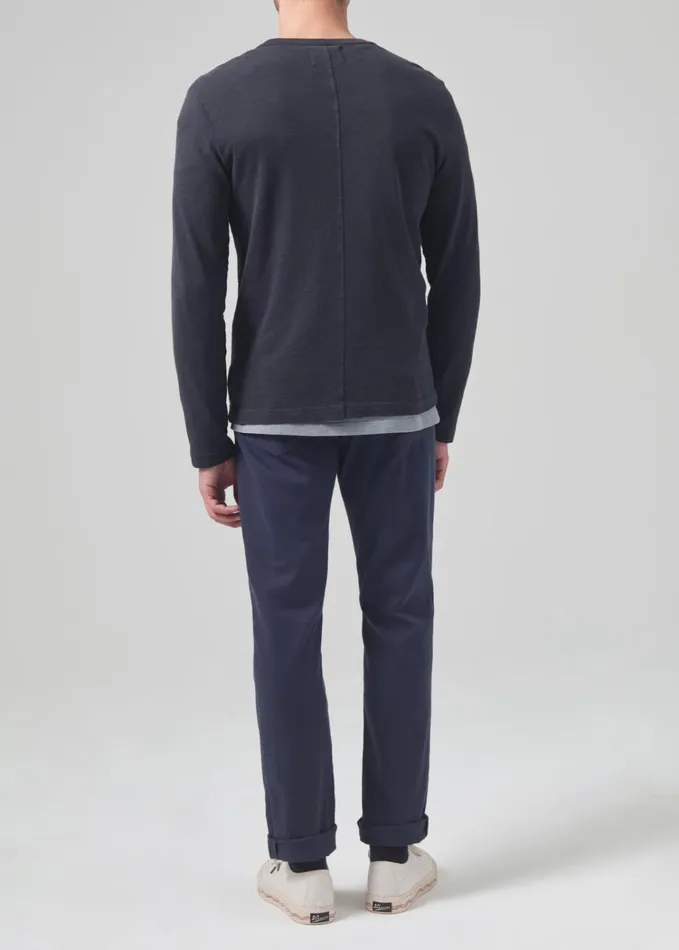 Citizens Of Humanity Gage Slim Straight Stretch Linen In Night Flight Men Pants