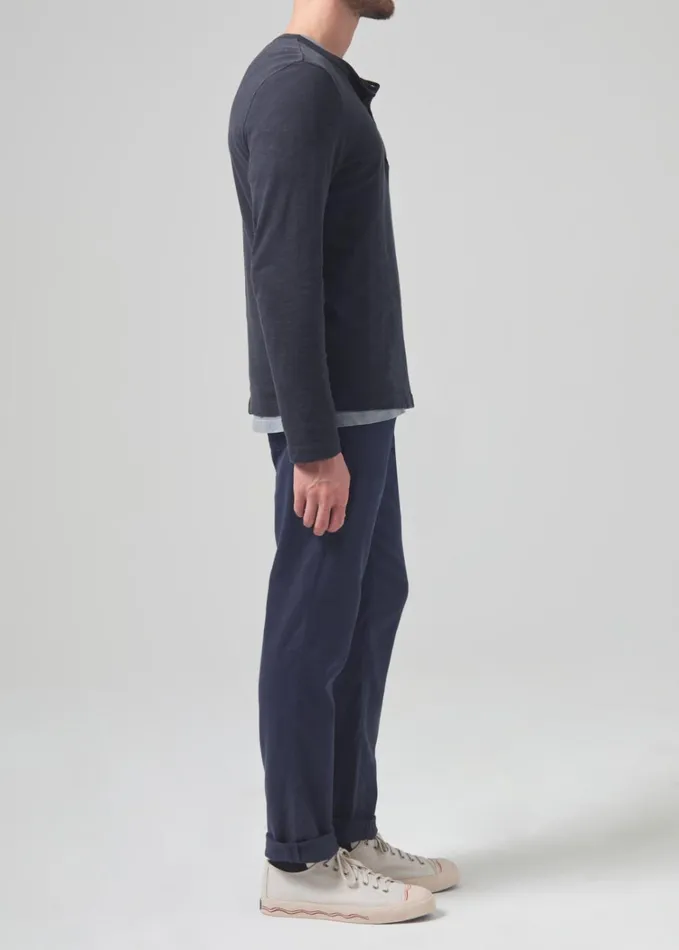 Citizens Of Humanity Gage Slim Straight Stretch Linen In Night Flight Men Pants