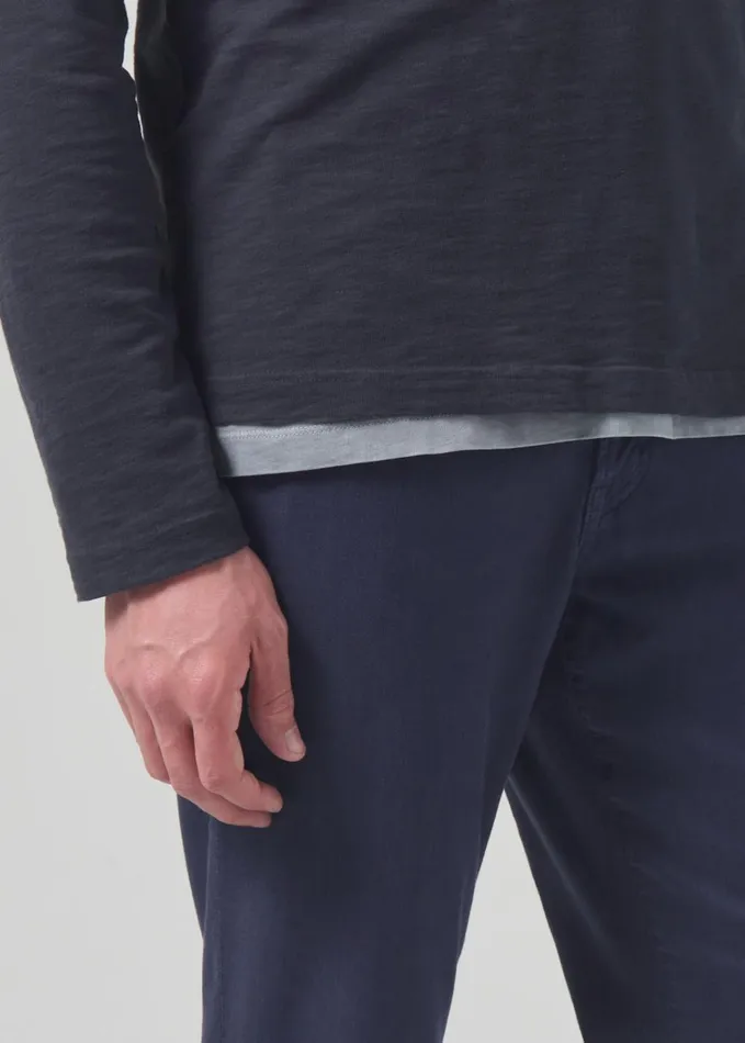 Citizens Of Humanity Gage Slim Straight Stretch Linen In Night Flight Men Pants