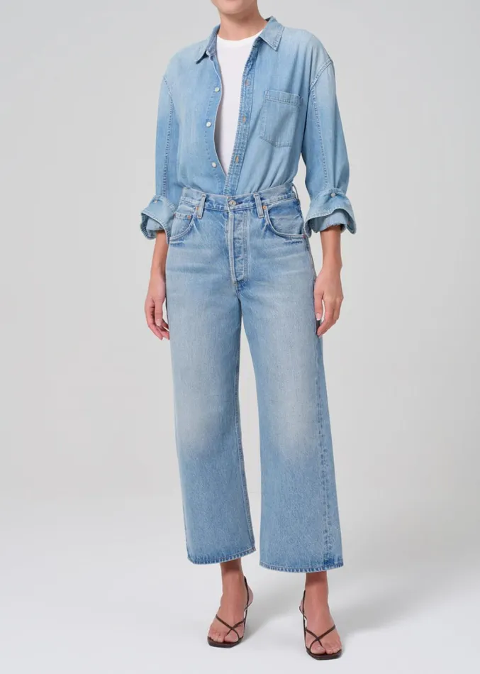 Citizens Of Humanity Gaucho Vintage Wide Leg In Misty Women Jeans