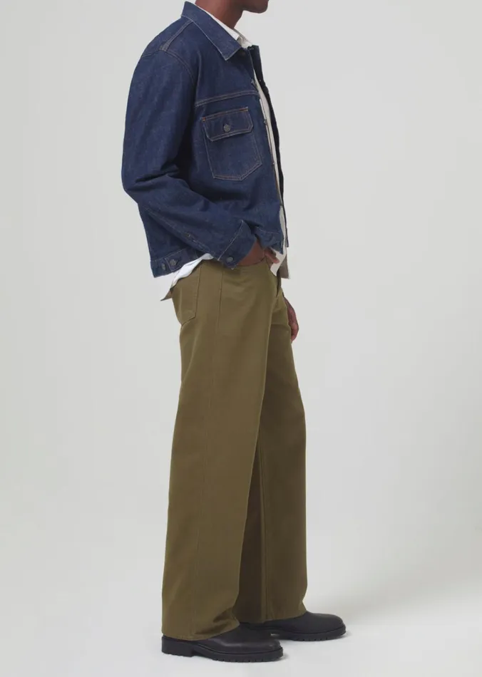 Citizens Of Humanity Hayden Baggy In Army Green Men Pants