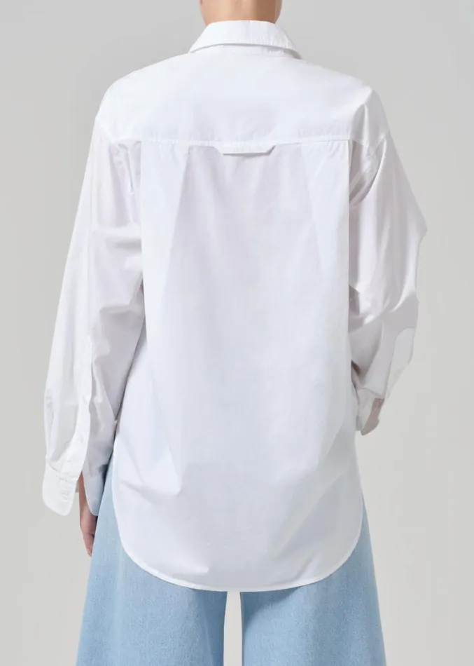 Citizens Of Humanity Kayla Shirt In Optic White Women Tops