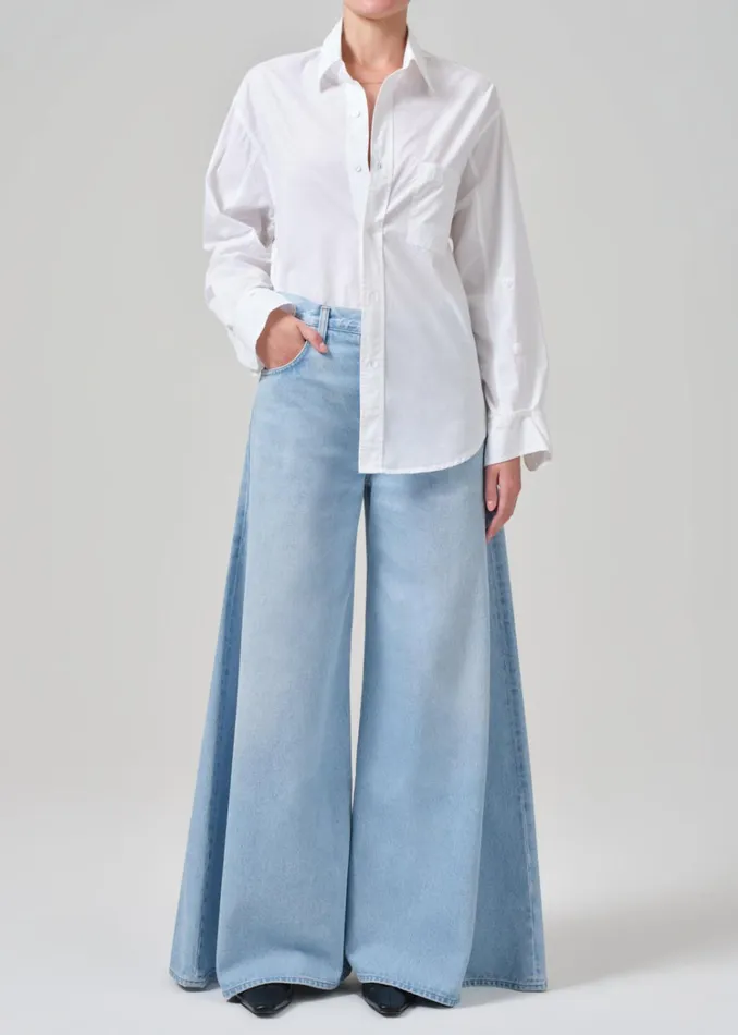 Citizens Of Humanity Kayla Shirt In Optic White Women Tops
