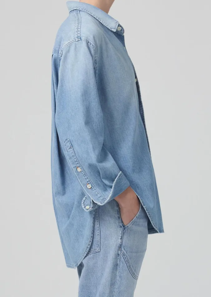 Citizens Of Humanity Kayla Shirt In Tide Women Tops