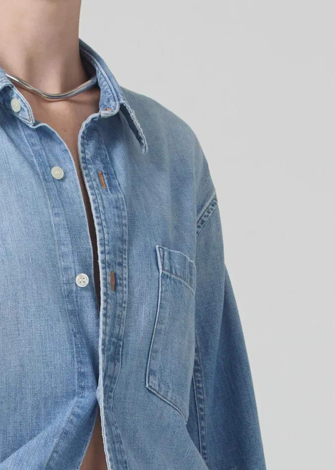 Citizens Of Humanity Kayla Shirt In Tide Women Tops