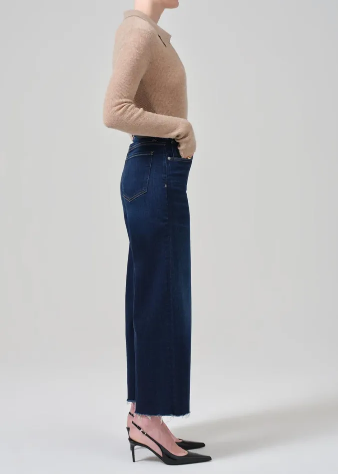Citizens Of Humanity Lyra Wide Leg Crop In Lotus Women Jeans