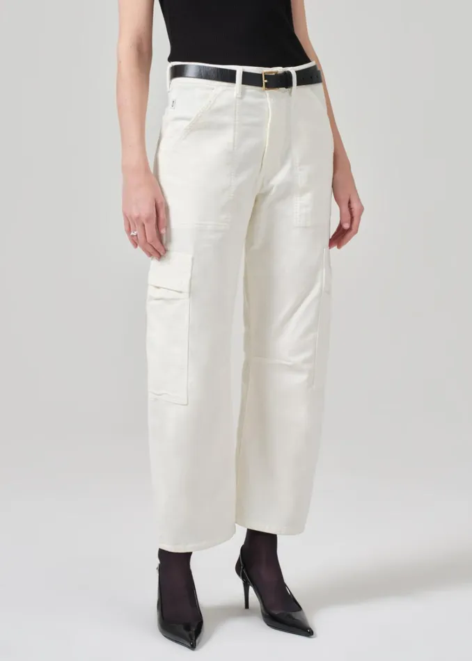 Citizens Of Humanity Marcelle Low Slung Easy Cargo Corduroy In Pashmina Women Pants