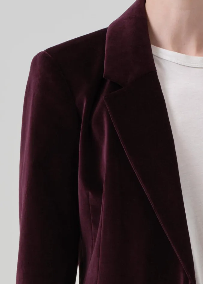 Citizens Of Humanity Matteau Blazer In Bordeaux Women Jackets and Coats