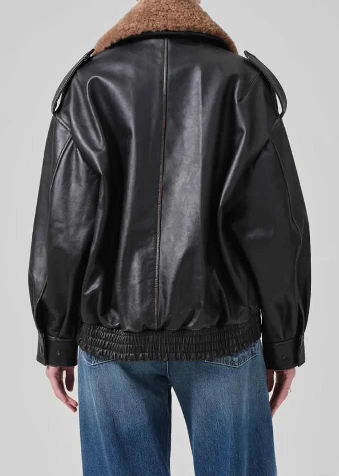 Citizens Of Humanity Santiago Pilot Jacket In Hickory Women Jackets and Coats