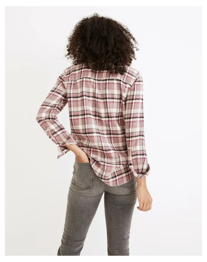 Classic Ex Boyfriend Shirt In Cornado Plaid Faded Fig Women Madewell Tops and Shirts Classic Ex Boyfriend Shirt In Cornado Plaid Faded Fig Women Madewell Tops and Shirts
