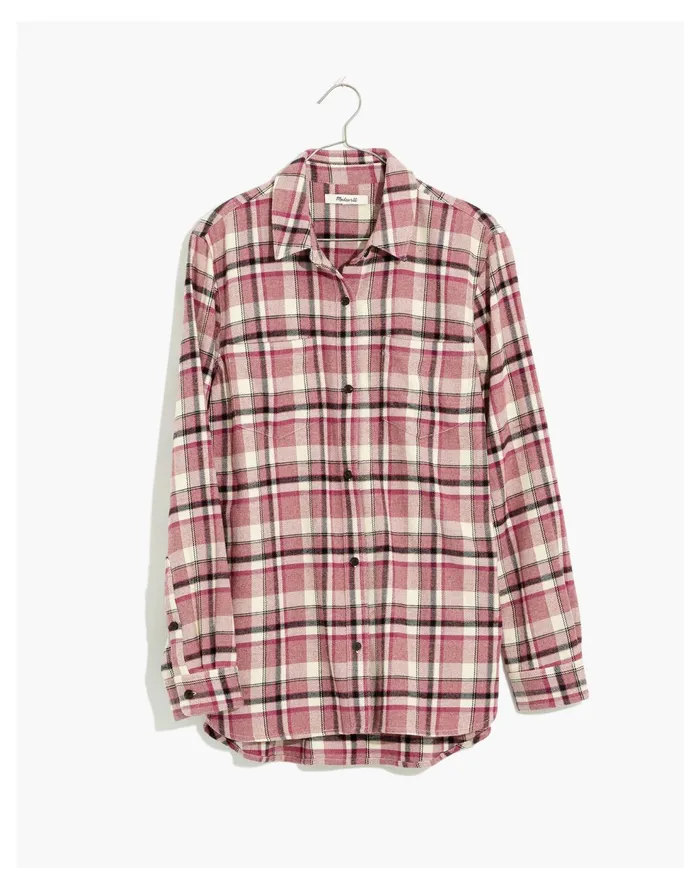 Classic Ex Boyfriend Shirt In Cornado Plaid Faded Fig Women Madewell Tops and Shirts Classic Ex Boyfriend Shirt In Cornado Plaid Faded Fig Women Madewell Tops and Shirts