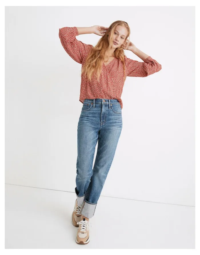 Classic Straight Jeans In Cristoforo Wash Cristoforo Wash Women Madewell Jeans