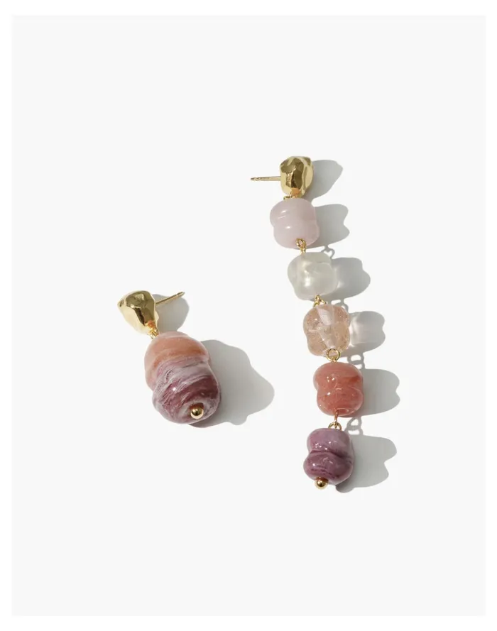 CLED Shades Of Nature Bloom Earrings Pink Multi Women Madewell Earrings
