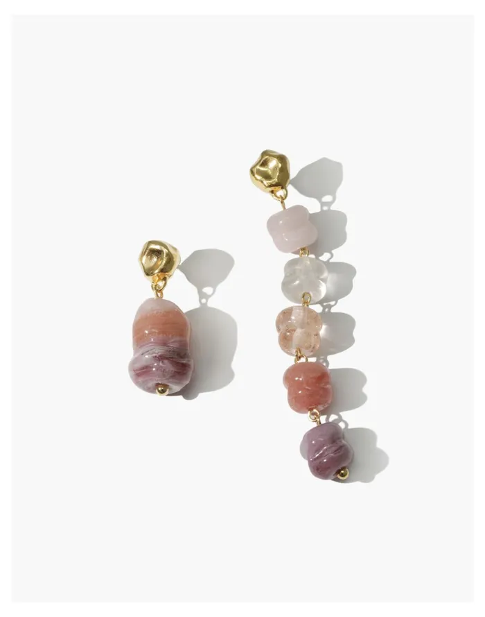 CLED Shades Of Nature Bloom Earrings Pink Multi Women Madewell Earrings CLED Shades Of Nature Bloom Earrings Pink Multi Women Madewell Earrings