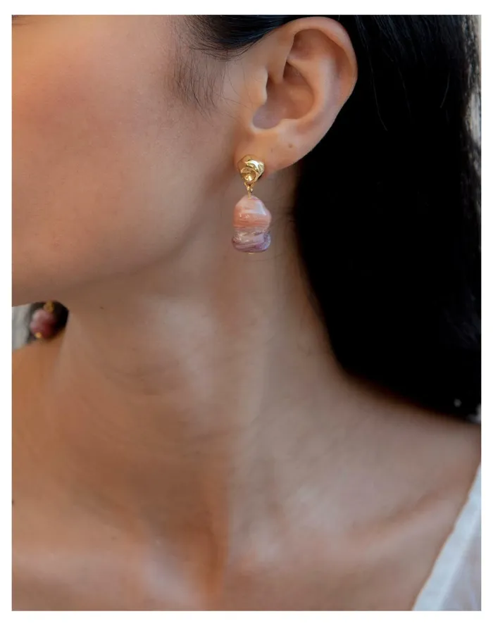 CLED Shades Of Nature Bloom Earrings Pink Multi Women Madewell Earrings CLED Shades Of Nature Bloom Earrings Pink Multi Women Madewell Earrings