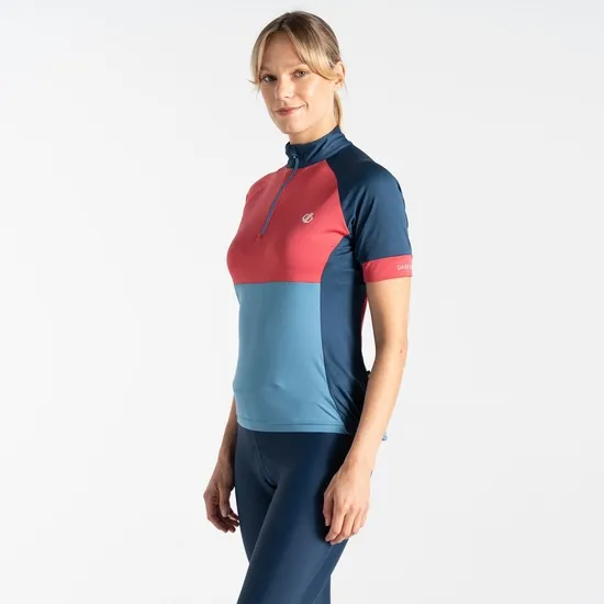 Compassion III Jersey Sorbet Pink Blue Women Dare 2b Cycling Jerseys