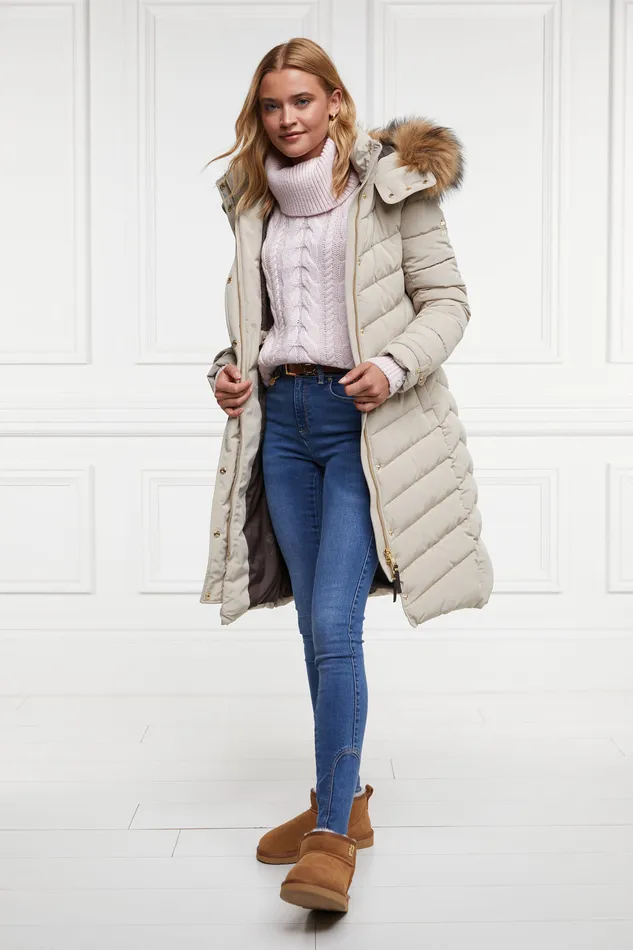 Corded Roll Neck Knit Ice Pink Women Holland Cooper Knitwear Corded Roll Neck Knit Ice Pink Women Holland Cooper Knitwear