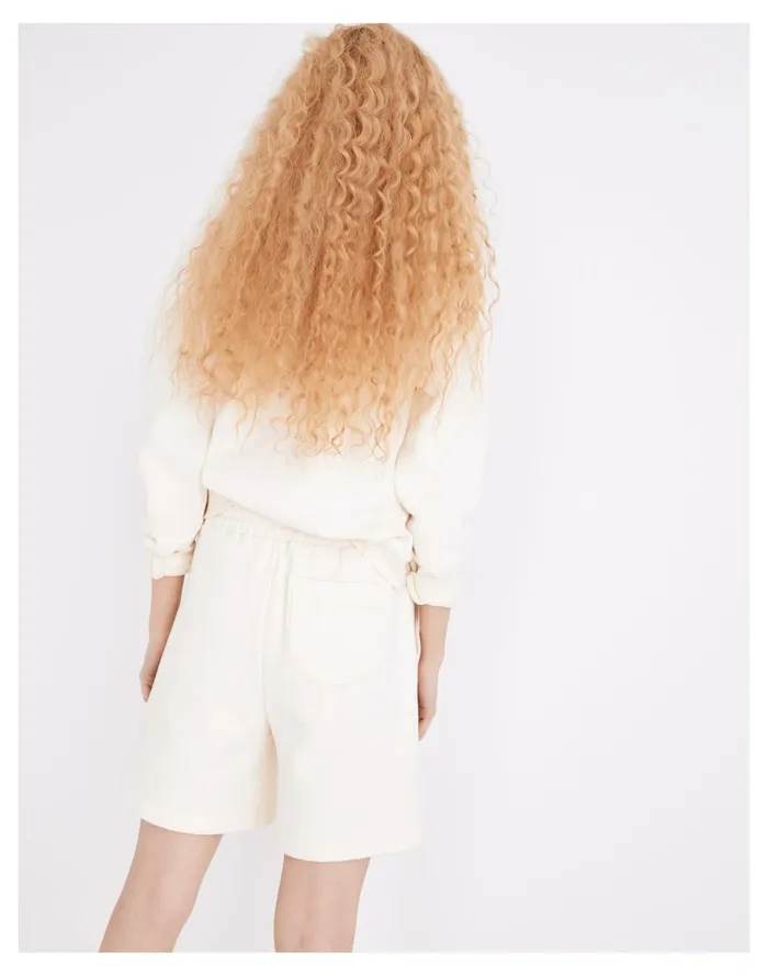Cotton Hemp Pull On Sweatshorts Antique Cream Women Madewell Sweatshirts and Sweatpants Cotton Hemp Pull On Sweatshorts Antique Cream Women Madewell Sweatshirts and Sweatpants
