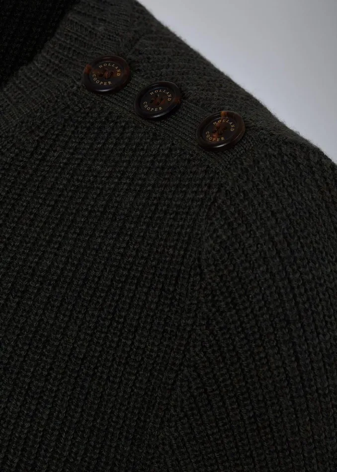 Country Crew Neck Knit Forest Marl Women Holland Cooper Knitwear