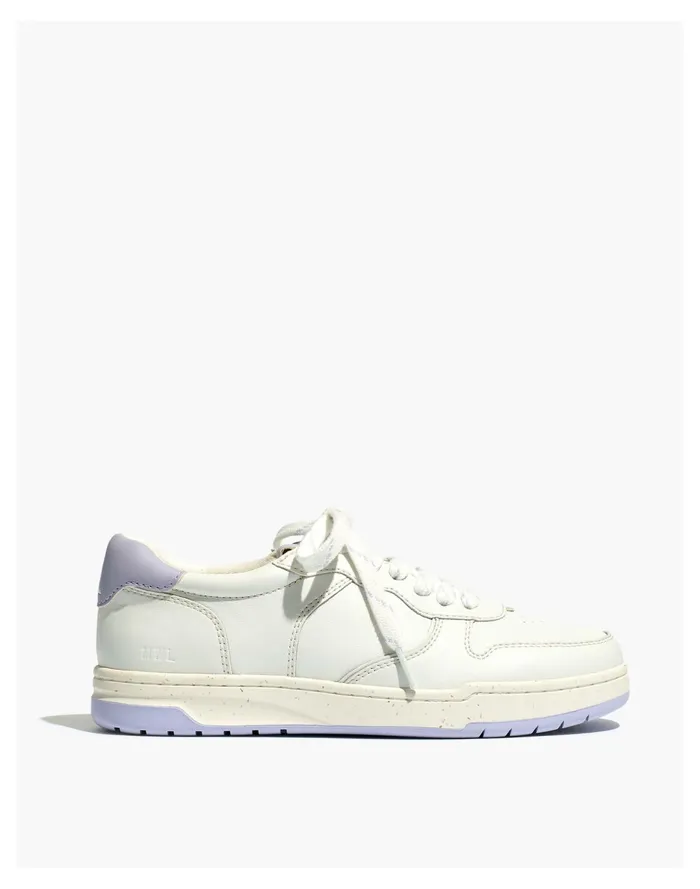 Court Low Top Sneakers In White And Purple Distant Lavander Multi Women Madewell Sneakers Court Low Top Sneakers In White And Purple Distant Lavander Multi Women Madewell Sneakers