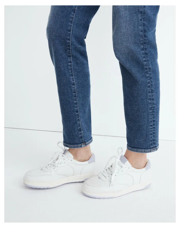Court Low Top Sneakers In White And Purple Distant Lavander Multi Women Madewell Sneakers Court Low Top Sneakers In White And Purple Distant Lavander Multi Women Madewell Sneakers