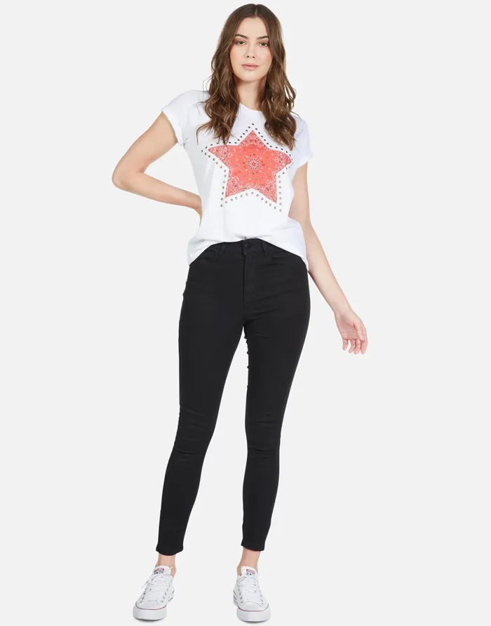 Croft Bandana Star White Women039s Lauren Moshi Short Sleeve