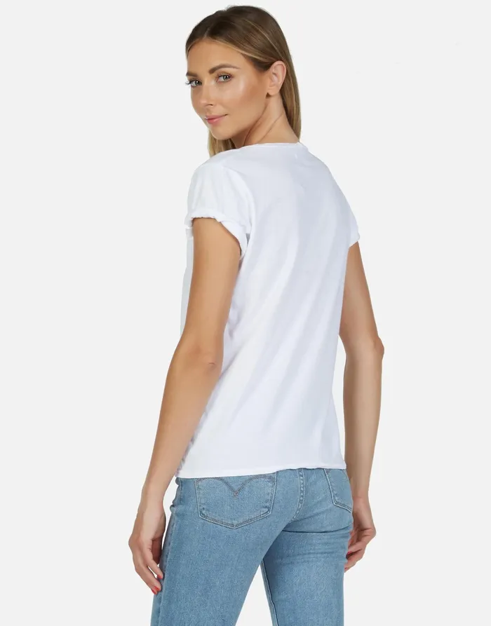 Croft X Multi Outline Star White Women039s Lauren Moshi Short Sleeve