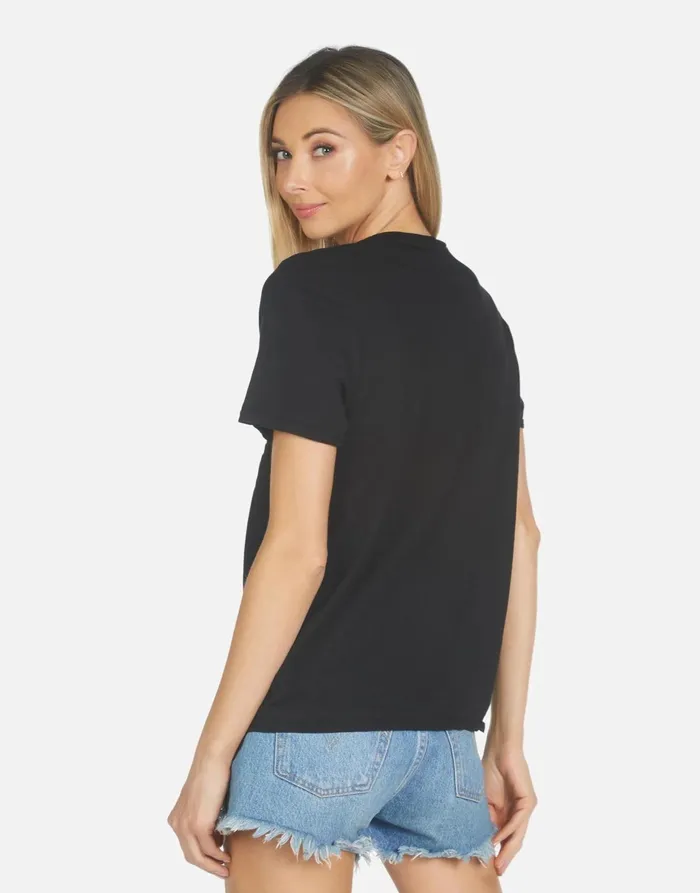 Croft X Red Open Lip Black Women039s Lauren Moshi Short Sleeve