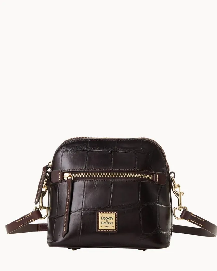 Crossbodies Women Dooney and Bourke Denison Domed Crossbody Espresso