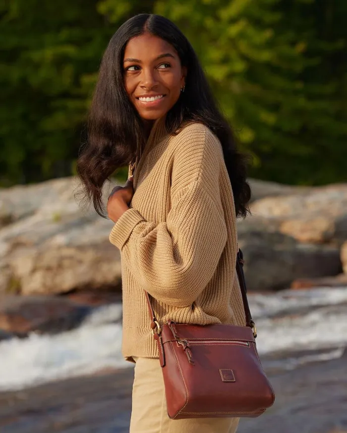 Crossbodies Women Dooney and Bourke Florentine Allison Crossbody Chestnut Crossbodies Women Dooney and Bourke Florentine Allison Crossbody Chestnut