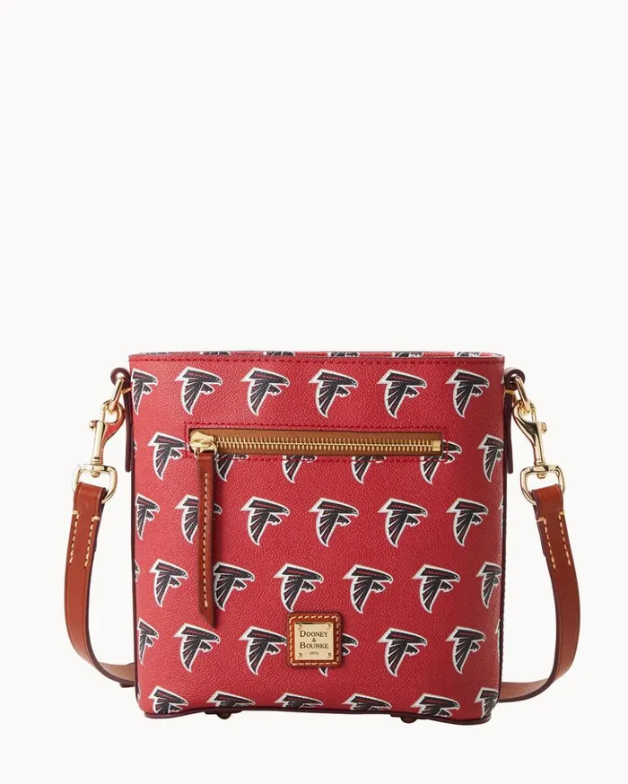 Crossbodies Women Dooney and Bourke NFL Falcons Small Zip Crossbody Falcons