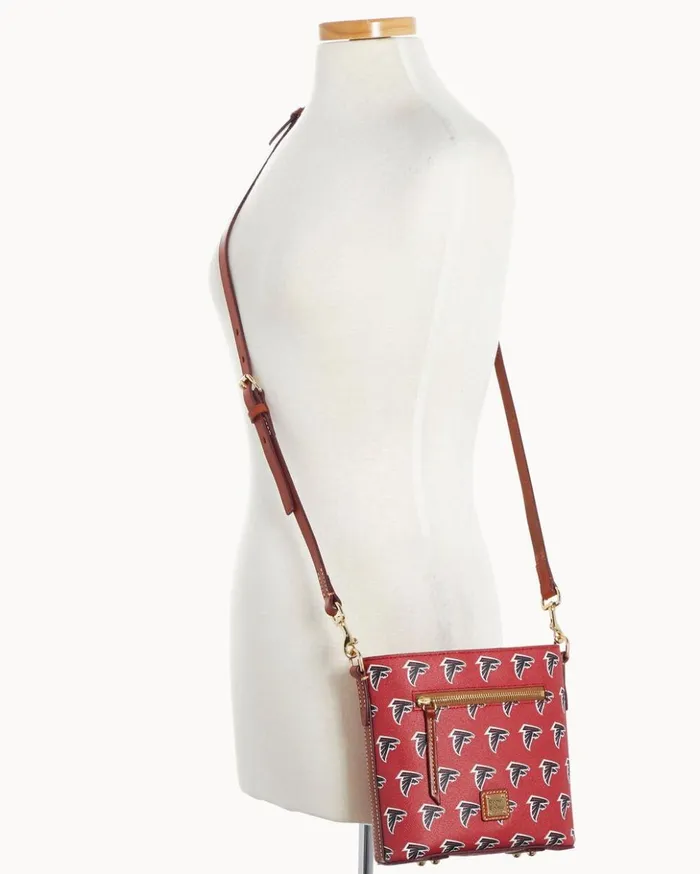 Crossbodies Women Dooney and Bourke NFL Falcons Small Zip Crossbody Falcons