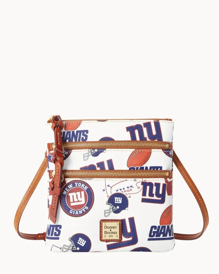 Crossbodies Women Dooney and Bourke NFL NY Giants North South Triple Zip Crossbody Giants
