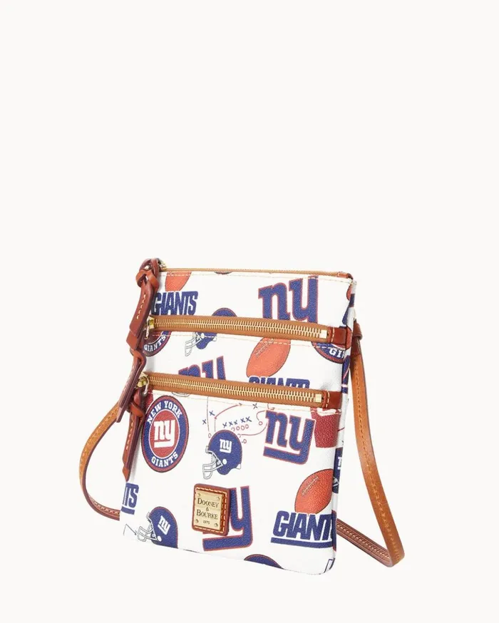 Crossbodies Women Dooney and Bourke NFL NY Giants North South Triple Zip Crossbody Giants