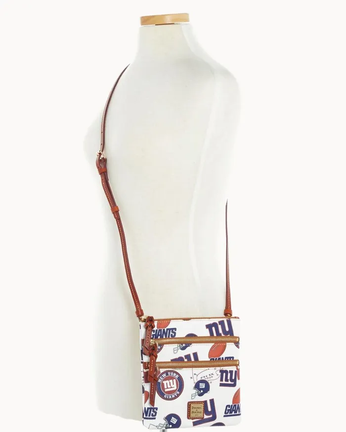Crossbodies Women Dooney and Bourke NFL NY Giants North South Triple Zip Crossbody Giants
