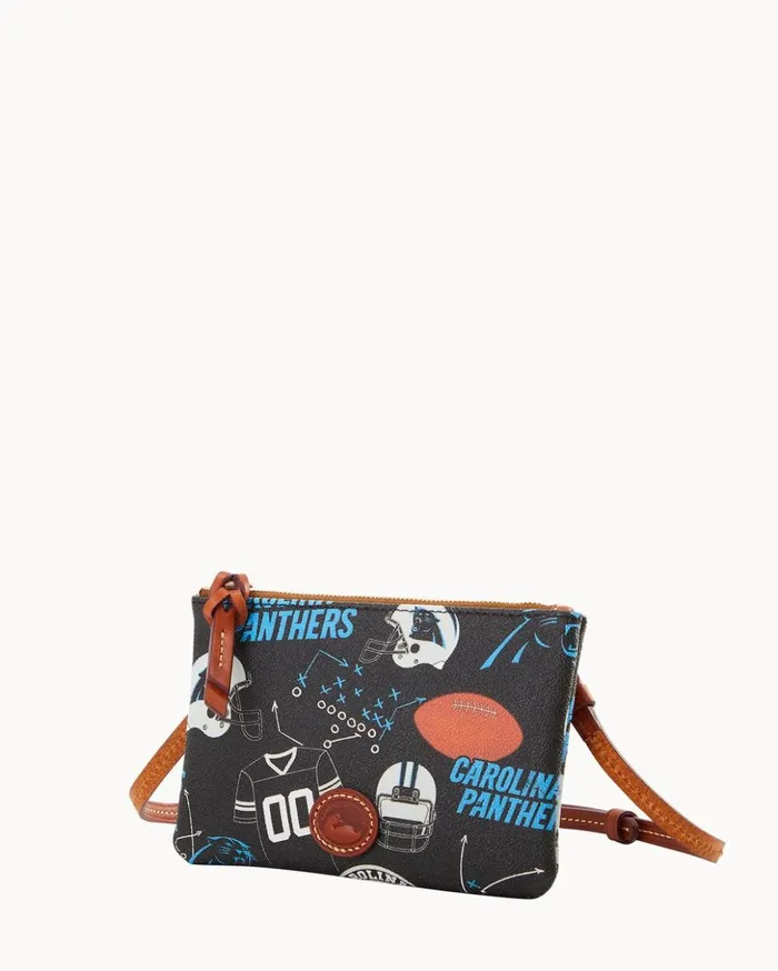 Crossbodies Women Dooney and Bourke NFL Panthers Top Zip Crossbody Panthers