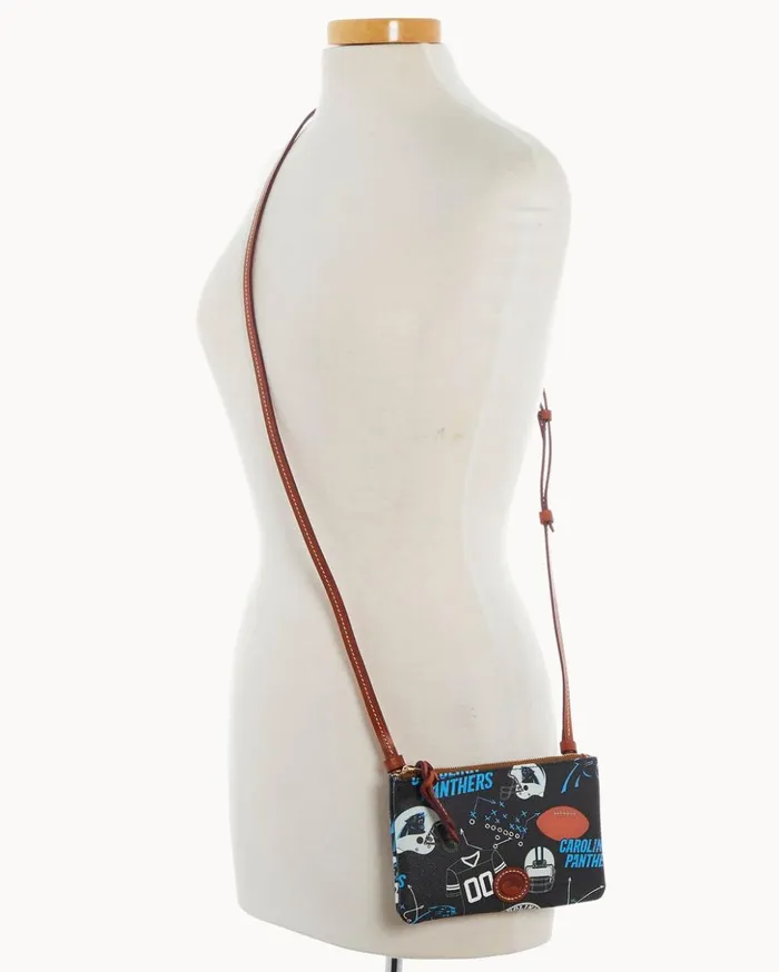 Crossbodies Women Dooney and Bourke NFL Panthers Top Zip Crossbody Panthers