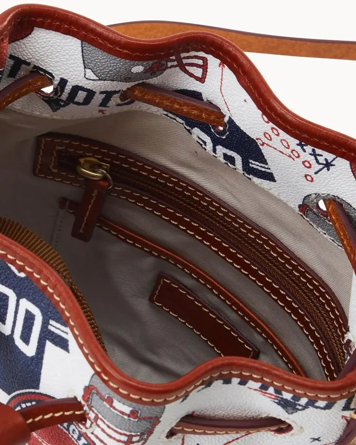 Crossbodies Women Dooney and Bourke NFL Patriots Small Drawstring Patriots Crossbodies Women Dooney and Bourke NFL Patriots Small Drawstring Patriots